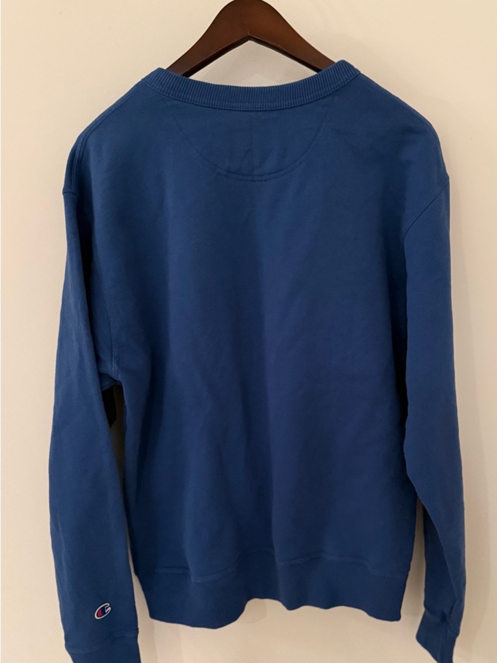 Champion Blue Script Logo Sweatshirt - Picture 2 of 4